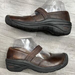 Keen Palermo Brown Leather Mary Janes